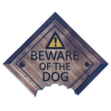 Beware Of The Dog - Handmade Wooden Sign