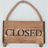 Open Closed Shop/Cafe/Bar, Sign etc (Stained)